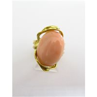 Ring Damiata Gioielli Woman in Yellow Gold Corallo 2185/102/1-D199 - 2185/102/1-D199
